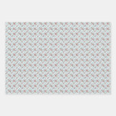 彼女のための黄色のトレンディな誕生日夏の花 ラッピングペーパーシート (正面3)