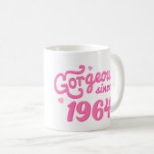 彼女のための1964誕生日プレゼント以来豪華 コーヒーマグカップ (正面右)