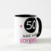 彼女のための50そしてまだ豪華な誕生日プレゼントのアイディア マグカップ (正面右)