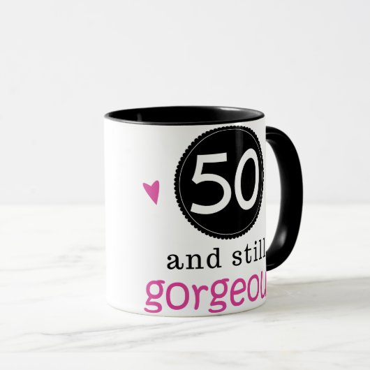 彼女のための50そしてまだ豪華な誕生日プレゼントのアイディア マグカップ (正面右)