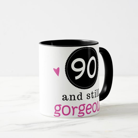 彼女のための90そしてまだ豪華な誕生日プレゼントのアイディア マグカップ (正面右)