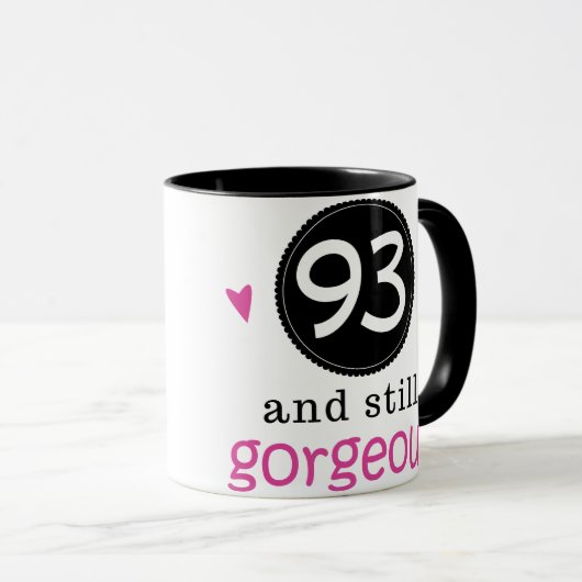 彼女のための93そしてまだ豪華な誕生日プレゼントのアイディア マグカップ (正面右)
