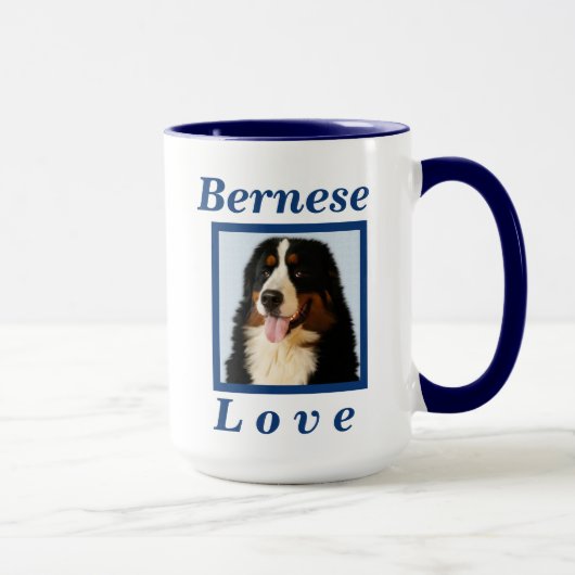 彼女のためのBernese山愛犬のギフト彼コーヒー マグカップ (右)