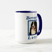 彼女のためのBernese山愛犬のギフト彼コーヒー マグカップ (正面右)