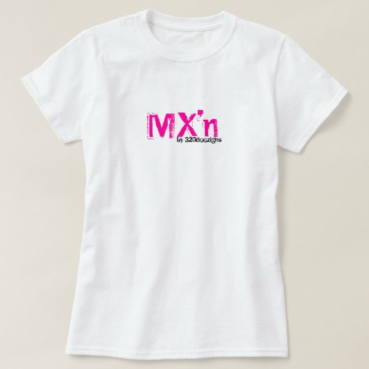 彼女のためのMX'nのbraapのティー-ショッキングピンク Tシャツ (デザイン正面)