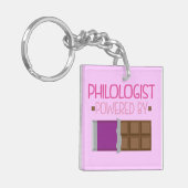 彼女のためのPhilologistチョコレートギフト キーホルダー (正面左)