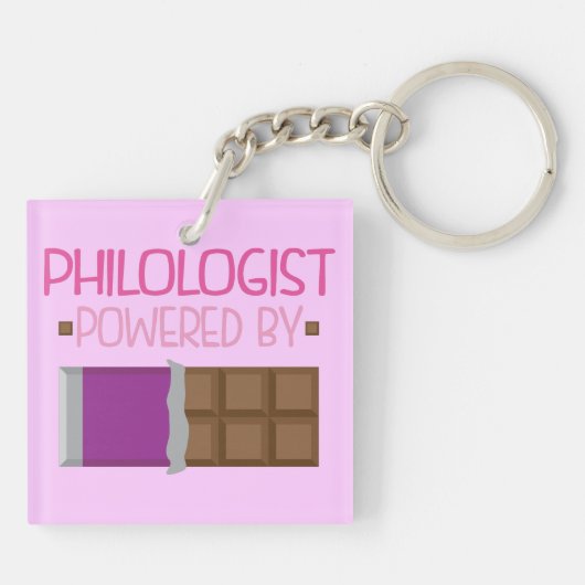 彼女のためのPhilologistチョコレートギフト キーホルダー (裏面)
