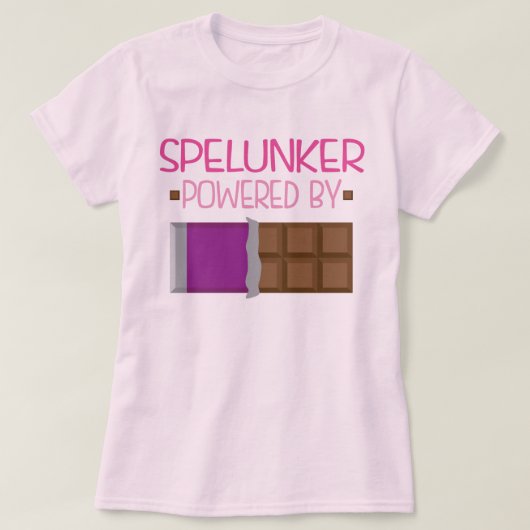 彼女のためのSpelunkerチョコレートギフト Tシャツ (デザイン正面)