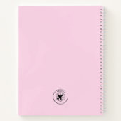 彼女ののための旅行カスタム誌文字 ノートブック (裏面)