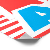 彼女のやることは魔法、タイポグラフィアート ポスター (角)