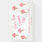 彼女のウェディングシャワーが予約された 横断幕 (縦)