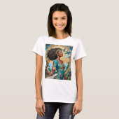 彼女のエレガンス王室のTシャツへのギフト Tシャツ (正面フル)