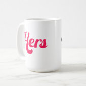 彼女のカップ愛 コーヒーマグカップ (正面左)