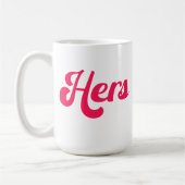 彼女のカップ愛 コーヒーマグカップ (左)