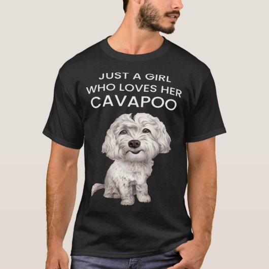 彼女のカバポ白いカバポpuを愛しているだけの女の子 tシャツ (正面)