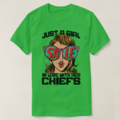 彼女のカンザスシティーの主任に恋をしている女の子 Tシャツ (デザイン正面)