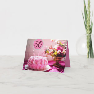 彼女のカードのための特別な50誕生日 カード