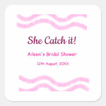 彼女のキャッチ ピンクスパイラル 水彩ライン ブライダル