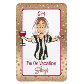 彼女のクルーズシップのドアブルネットのためのスナルキーバケーション マグネット (縦)