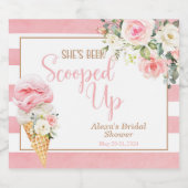 「彼女のクレームが成立！（ストライプ）」カスタム スパークリングワインラベル (シングルラベル)