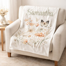 彼女のコテージコアのワイルドフラワーと蝶のために