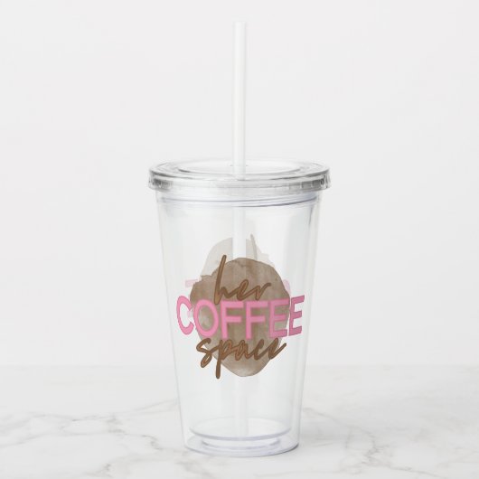 彼女のコーヒースペース アクリルタンブラー (正面)