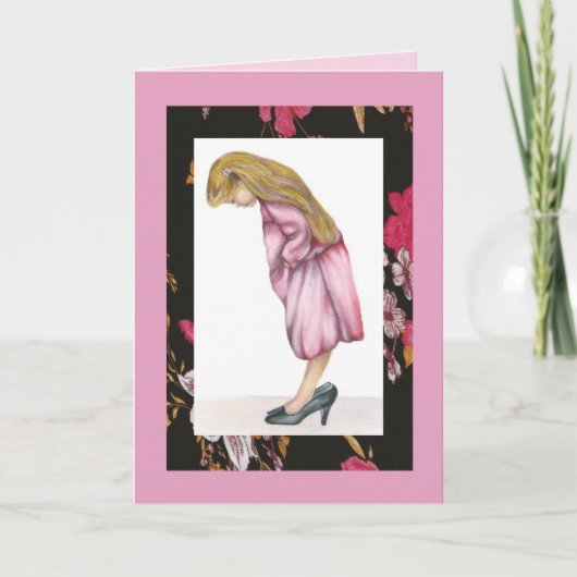 彼女のサイズ、ハッピーバースデー カード (正面)