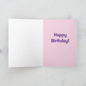 彼女のサイズ、ハッピーバースデー カード (内部)