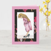 彼女のサイズ、ハッピーバースデー カード (黄色い花)