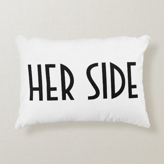 彼女のサイド文字 アクセントクッション (正面)