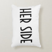 彼女のサイド文字 アクセントクッション (正面(垂直))