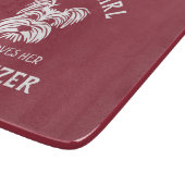 彼女のシュナウザーを愛しているだけの女の子 カッティングボード (角)