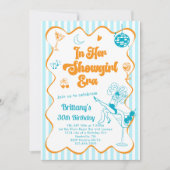 彼女のショーガール時代キュート＆ファン 30歳の誕生日パーティー 招待状 (正面)