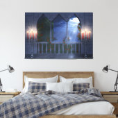 彼女のシルバーマントルカンバスプリント キャンバスプリント (インサイチュ (寝室))