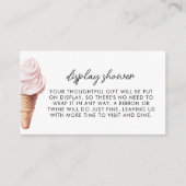 彼女のスイートなサプライズ ストロベリー ディスプレイ シャワー エンクロージャーカード (正面)