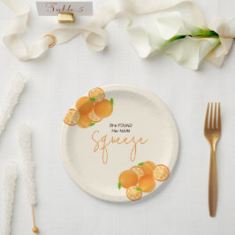 彼女のスクイーズ ブライダルシャワーが見つかった ペーパープレート