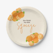 彼女のスクイーズ ブライダルシャワーが見つかった ペーパープレート (正面)