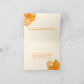 彼女のスクイーズ ブライダルシャワーを発見 サンキューカード (内部)