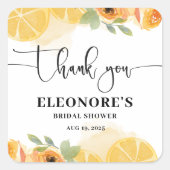 彼女のスクイーズ ブライダルシャワーを発見  スクエアシール (正面)