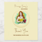 彼女のスクイーズ ブライダルシャワーを発見 ワインラベル (シングルラベル)