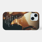 彼女のスマイルはFuture Phone Caseで iPhone 15ケース (裏面横)