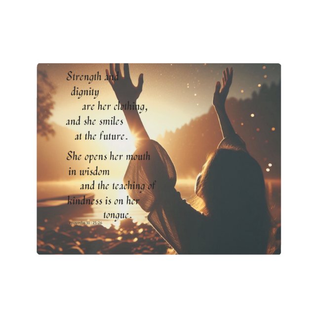 彼女のスマイルズアットザフューチャーメタルプリント メタルプリント (正面)