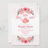 彼女のツツチュカワイバレリーナ誕生日招待状 案内状 (正面)