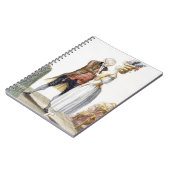 彼女のテーラーが付いている付属品のエレガントな女性、プレートf ノートブック (左側)