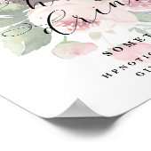 彼女のドリンクブライドのカクテルの結婚バーサインを崇拝する ポスター (角)