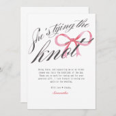 彼女のノットを結ぶ コケッティ ブライダルシャワー サンキューカード (正面/裏面)
