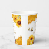 彼女のハニーが見つかった！ | ひまわりのブライダルシャワー 紙コップ (右)