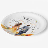 彼女のハニーのウェディングシャワーを発見 ペーパープレート (アングル)