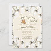 彼女のハニーハニーハチミツの巣のウェディングシャワーが見つかった 招待状 (正面)