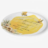 彼女のハニーフラワービー ブライダルシャワー ペーパープレート (アングル)
